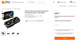 ASUS ROG Strix RTX 3060 12 GB DDR6 OC EDITION