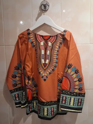 Disfraz Dashiki Infantil Naranja talla 7 años