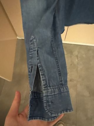 Camisa vaquera Pull and Bear azul