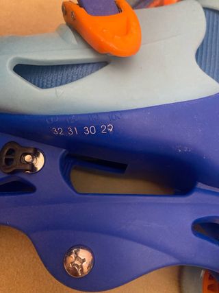 Patines ajustables niño/niña azul y naranja
