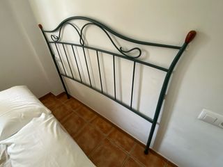 Cabezal cama forja verde 150cm
