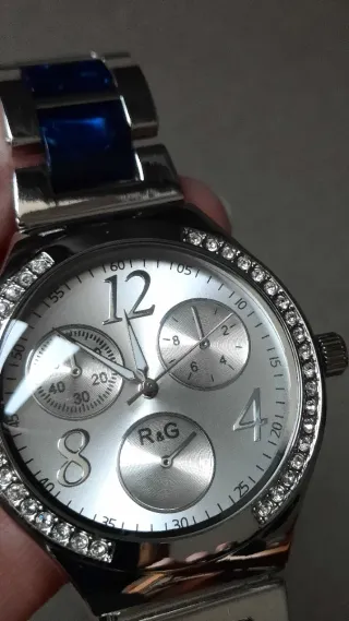 Orologio da donna R&G al quarzo blu e argento