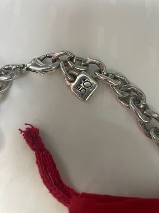 Collar candado Corazón Uno de 50 Plata