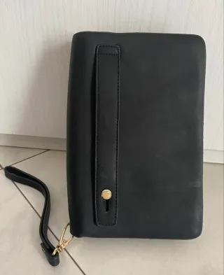 Borsello a mano nero in pelle Fiorentina