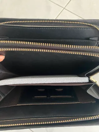 Borsello a mano nero in pelle Fiorentina