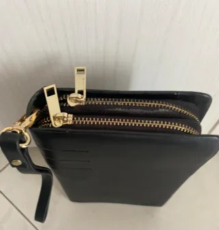 Borsello a mano nero in pelle Fiorentina