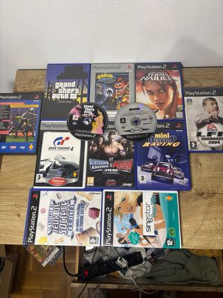 Lote PlayStation 2 con 12 juegos