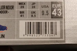 Zapatillas Joma Futbol Sala Azul/Naranja