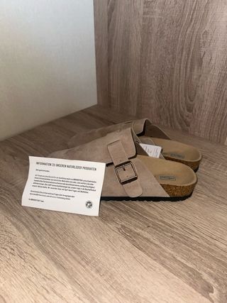 Zuecos Birkenstock Beige