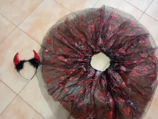Falda Tutú Telarañas y Cuernos  y cuernos