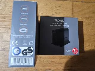 Base de carga múltiples 2USB tipo C+3tipo A