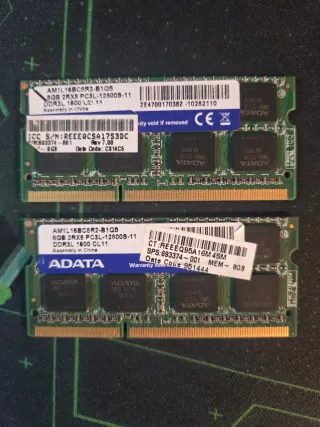 Memoria RAM DDR3L 8GB 1600MHz ADATA