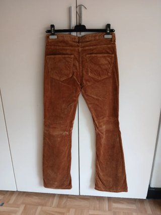 Pantalón pana marrón Zara Talla S