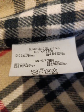 Gabardina Burberry Clásica Beige