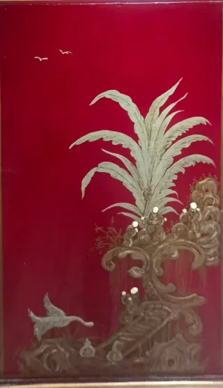 Aparador Vintage Rojo y Dorado