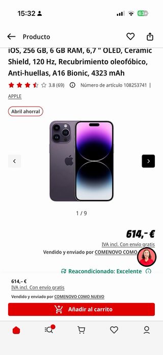 iPhone 14 Pro Max Morado