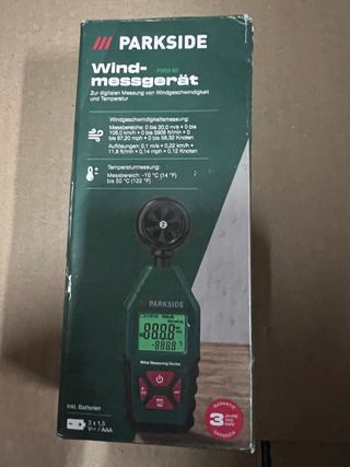 Medidor Viento y Temperatura Parkside