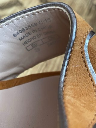Nuevas Sandalias Mango Ante Natural Talla 39