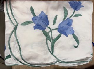 Mantel grande 240x160 aprox. azul + servilletas