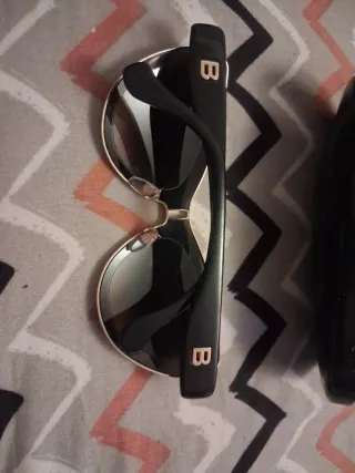 Gafas de sol Balenciaga negras y plateadas