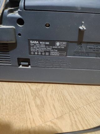 Radio CD Cassette Saba Negra