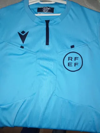 Camiseta árbitro Macron azul