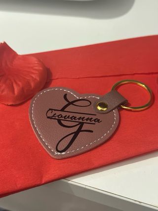 Portachiavi a forma di cuore personalizzato