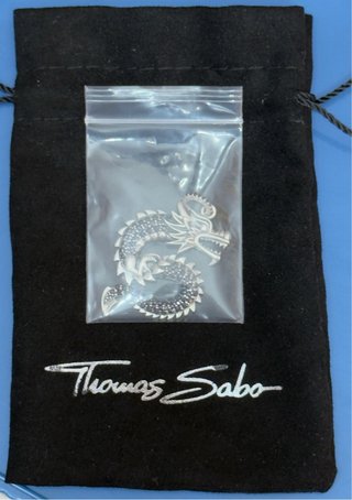 Colgante Dragón Thomas Sabo Negro/Plata