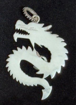 Colgante Dragón Thomas Sabo Negro/Plata
