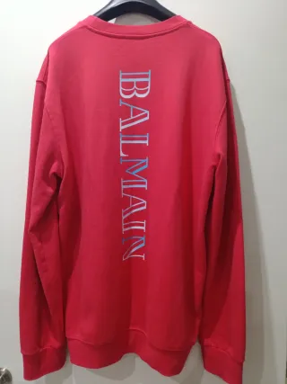 Felpa Balmain Rossa xxl