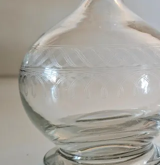 ANTIGUAS BOTELLAS DE COCTELERÍA CRISTAL SOPLADO