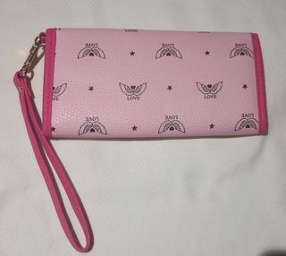 Cartera Clare's Rosa con Estampado
