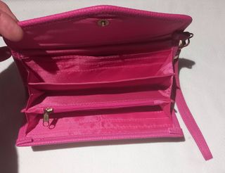 Cartera Clare's Rosa con Estampado