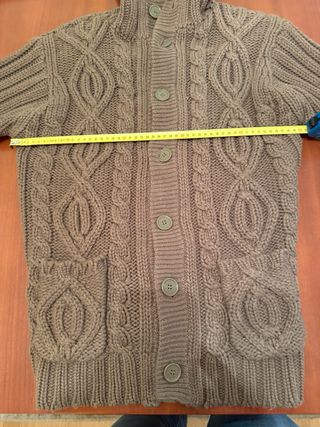 Chaqueta Zara punto trenzado