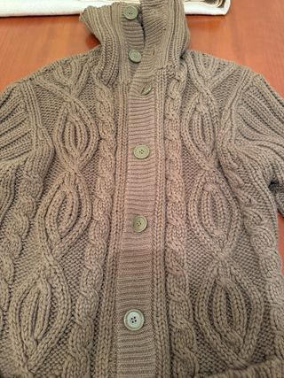 Chaqueta Zara punto trenzado