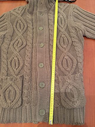 Chaqueta Zara punto trenzado