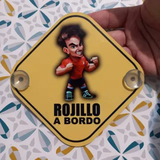 Rojillo a Bordo Señal Coche