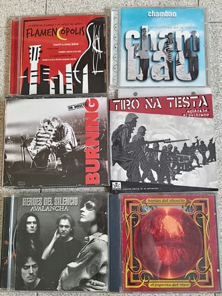 Lote +300 CDs Rock Pop Heavy Español