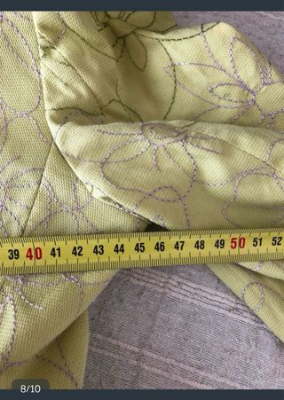 Traje verde floral T:XS veintitantos
