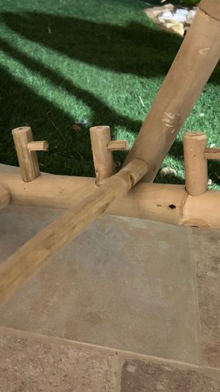 Hamaca de bambú nueva beige