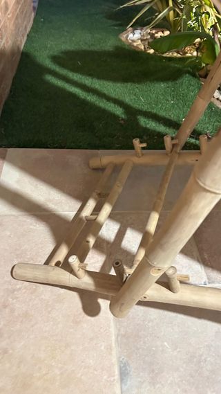Hamaca de bambú nueva beige