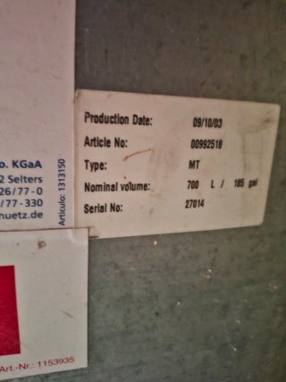 Depósito Gasoil 700L SCHUTZ MULTITANK