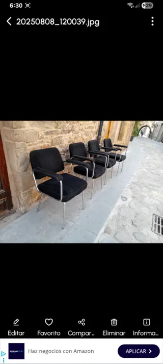 Sillas Bauhaus Negras y Plateadas