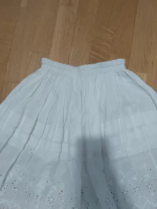 Falda Baturra Blanca niña