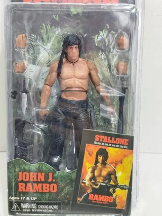 Action Figure Rambo John J. Stallone NECA