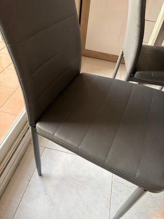 Pack 6 Sillas Comedor Gris oscuro