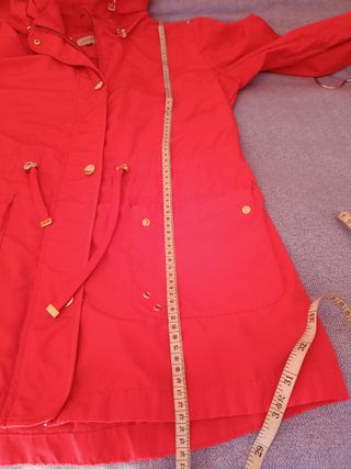 Chaqueta tipo parka ligera, Zendra, talla 44, roja