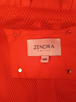 Chaqueta tipo parka ligera, Zendra, talla 44, roja