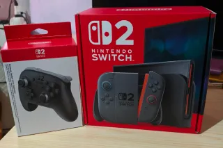 Nintendo Switch 2 y mando pro prácticamente nuevo.