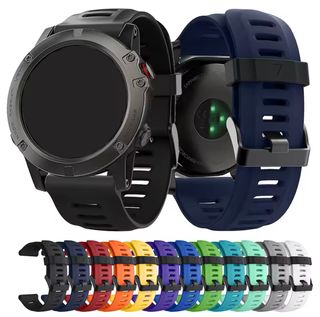 Correa Garmin Fenix Negra y Azul Marino